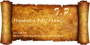 Theobald Pólika névjegykártya